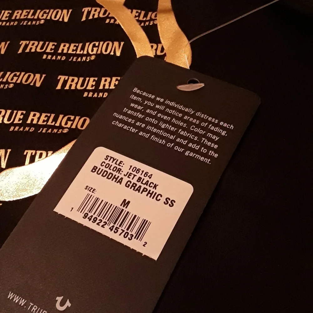 TRUE RELIGION GRAPHIC TEE  (THE LAST SHIRT IS IN WHITE/GOLD ONLY!!! (NO BLACK) - Picture 11 of 11